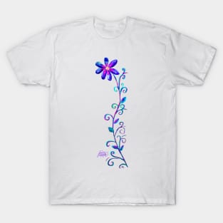 Tall Purple Flower T-Shirt